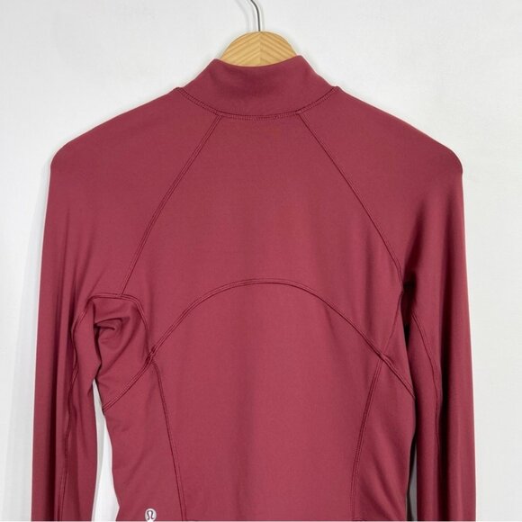 Lululemon Its Rulu Run Cropped Half-Zip Mulled Wine - Picture 8 of 13